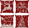 Christmas Red Cartoon Pillow Cover
