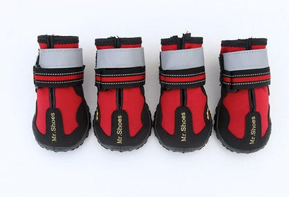 Pet Dog Shoes For Sports Mountain Wearable For Pets PVC Soles Waterproof Reflective Dog Boots Perfect for Small Medium Large Dog - MARC SHERL