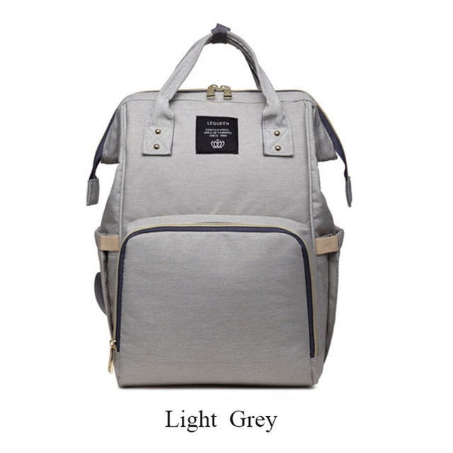 Lequeen Fashion Mummy Maternity Nappy Bag Large Capacity Nappy Bag Travel Backpack Nursing Bag for Baby Care Women's Fashion Bag - MARC SHERL