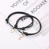 2pcs Elastic Rope Paired Bracelet Magnetic Couple Charms Pendant Bracelet Friendship Fashion Jewelry Accessories Valentine's Day