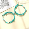 2pcs Elastic Rope Paired Bracelet Magnetic Couple Charms Pendant Bracelet Friendship Fashion Jewelry Accessories Valentine's Day