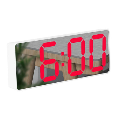 New 3D Projection Alarm Clock LED Mirror - MARC SHERL