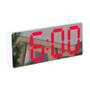 New 3D Projection Alarm Clock LED Mirror