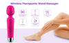 Cordless Wand Massager 8 Speeds & 20 Modes Handheld Stress Relief Health Care - MARC SHERL
