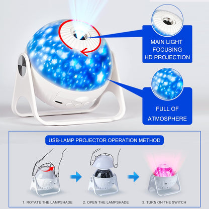 NEW Galaxy Projector 7 in 1 Planetarium Projector Night Light - MARC SHERL
