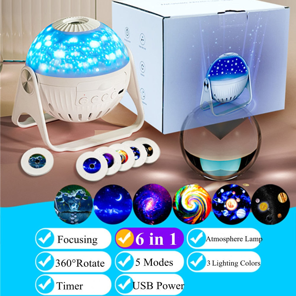 NEW Galaxy Projector 7 in 1 Planetarium Projector Night Light - MARC SHERL