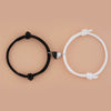 2pcs Elastic Rope Paired Bracelet Magnetic Couple Charms Pendant Bracelet Friendship Fashion Jewelry Accessories Valentine's Day