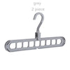 Clothes hanger closet organizer Space Saving Hanger Multi-port clothing rack Plastic Scarf cabide Storage hangers for clothes - MARC SHERL